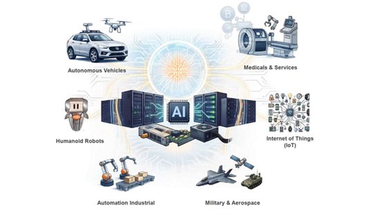 Illustration of an Advanced Driver Assistance System (ADAS) around a top-view car. 
