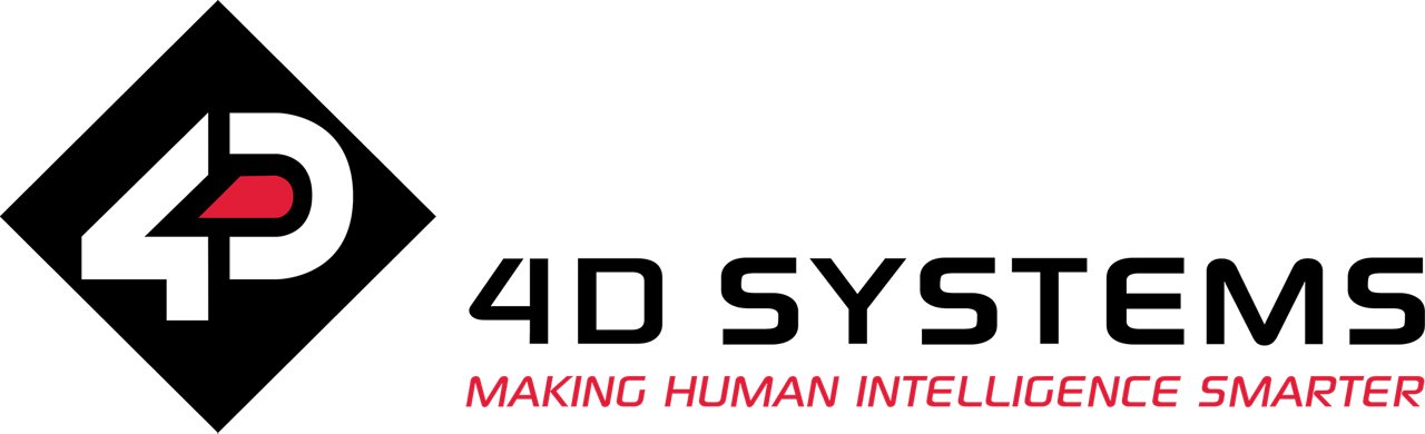 4D Systems logo in color with transparent background