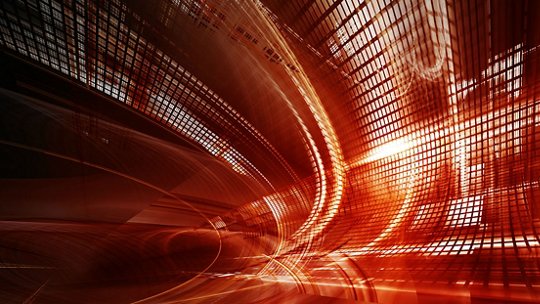 Image of digital art abstract red background design