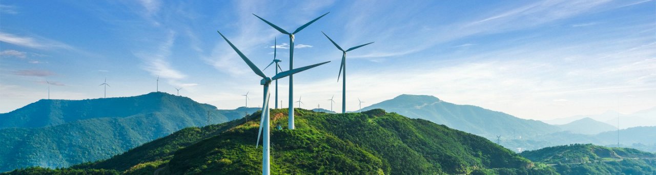 Wind turbines in Zhoushan