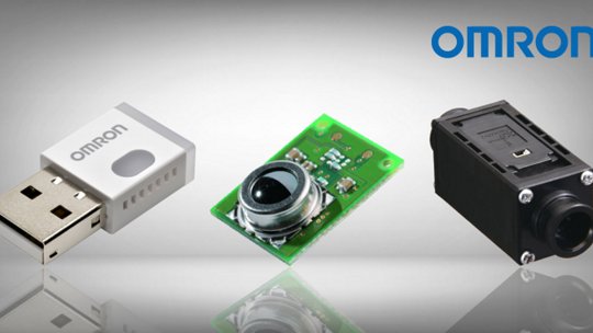 Image of three OMRON temperature and humidity sensors