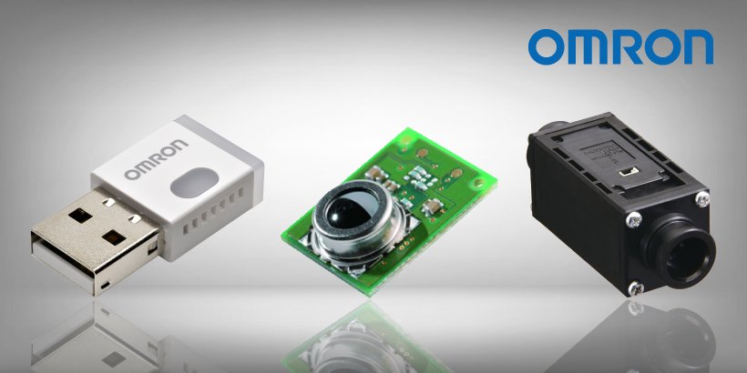 Image of three OMRON temperature and humidity sensors
