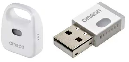 Image of two OMRON environmental sensors USB unit 