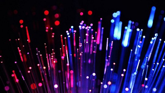 Sfondo di fibre ottiche