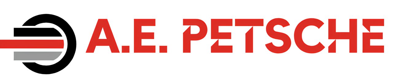 A.E. Petsche logo in color with transparent background