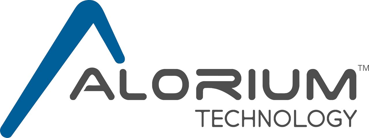 Alorium Technology logo in color with transparent background