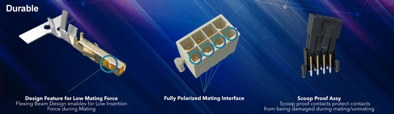 An image of durable Amphenol Minitek Pwr Products