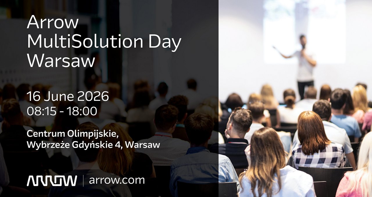 Un evento di conferenza professionale intitolato 'Arrow MultiSolutions Day Warsaw' si terrà presso il Centrum Olimpijskie, Wybrzeże Gdyńskie 4, Varsavia.