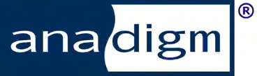 Anadigm logo in color with white background