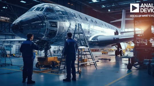 비행기 구조를 점검하는 엔지니어들