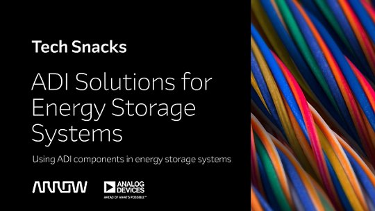 Primo piano di fili colorati, che mostrano le soluzioni ADI per i sistemi di accumulo di energia.