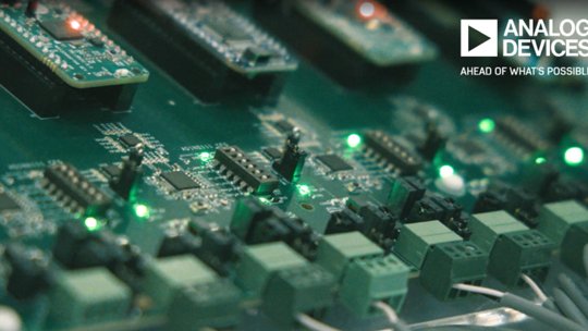 image of evaluation board from Analog Devices