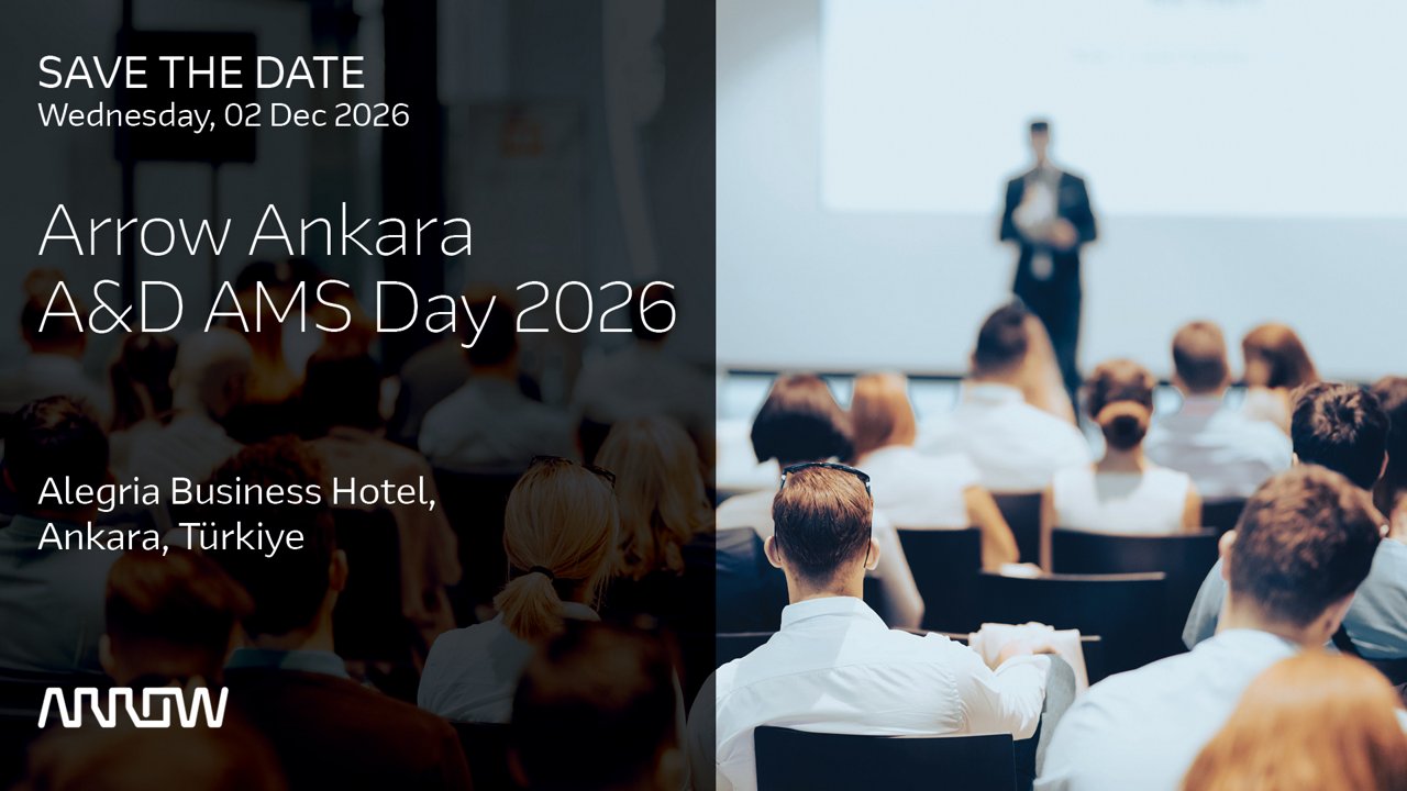Conference announcement visual for Arrow Ankara A&D AMS Day 2026.