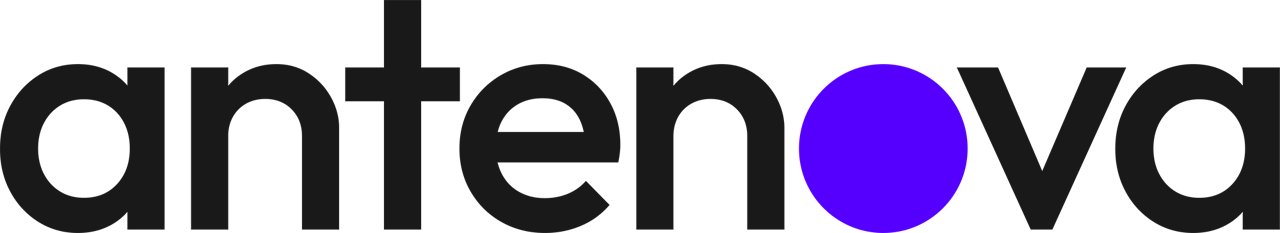 Antenova logo in color with transparent background