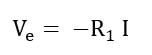 Electrical formula with resistance and current.
