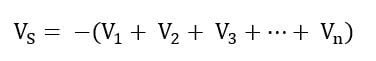 Mathematical formula with summation variables 