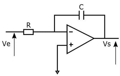 Electronic circuit diagram with op-amp 