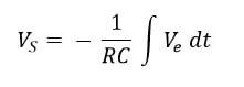 Mathematical formula with integral notation 