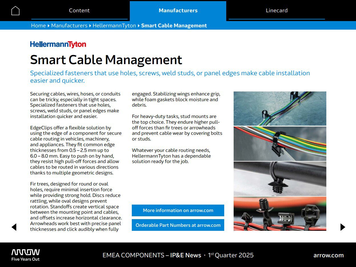 Preview of supplier article: Smart Cable Management