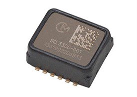 A small electronic component featuring a rectangular design with visible pins for connectivity.