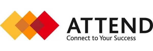 ATTEND Technology Inc logo in color with transparent background