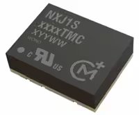 A close-up image of a black electronic microchip featuring the text 'NXJ1S' and other alphanumeric codes on its surface.