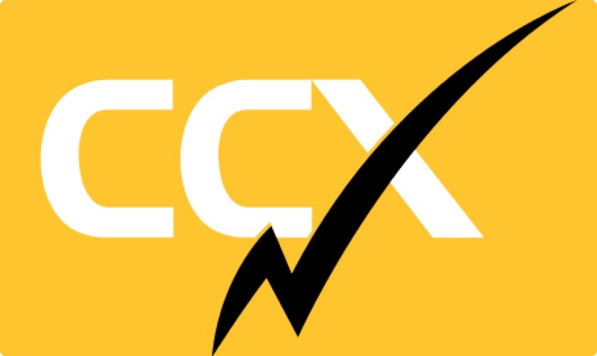 CCX Corporation logo in color with transparent background