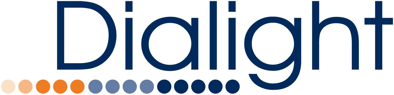 Dialight logo in color with transparent background