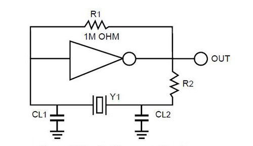 Electronic circuit diagram showing a transistor amplifier with input resistance, output, and load components.