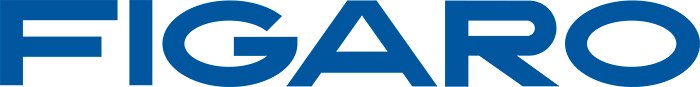 The image shows the word FIGARO in bold blue capital letters.
