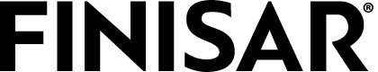 Finisar logo in black with transparent background