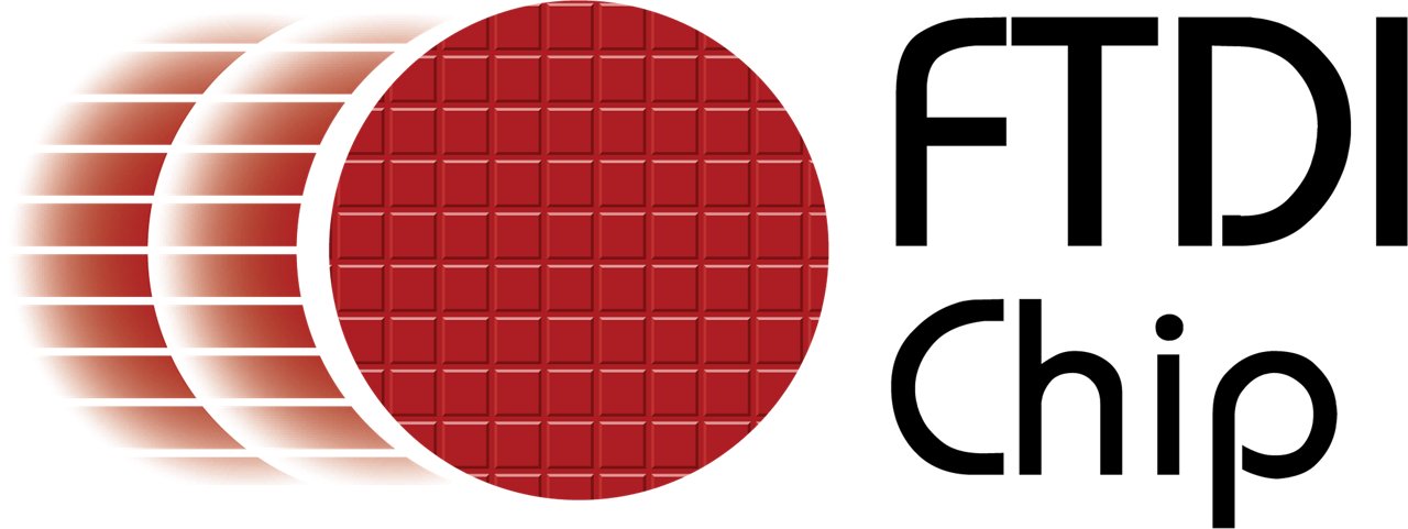 FTDI Chip logo in color with transparent background