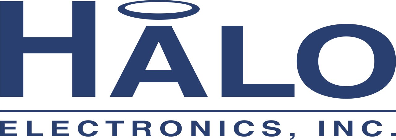 HALO Electronics Inc logo in color with transparent background