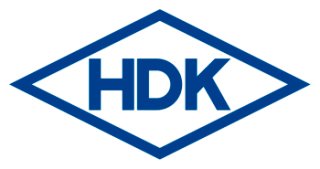 A blue geometric emblem features the letters HDK centered inside a diamond-shaped outline. 