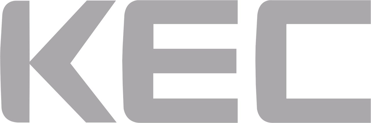 KEC Corporation logo in color with transparent background