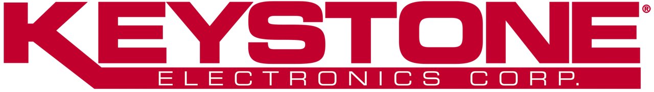 Keystone Electronics logo in color with transparent background