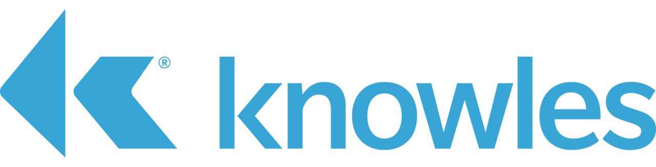 Knowles Corporation logo in color with transparent background