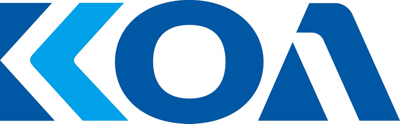 KOA Speer Electronics logo in color with transparent background