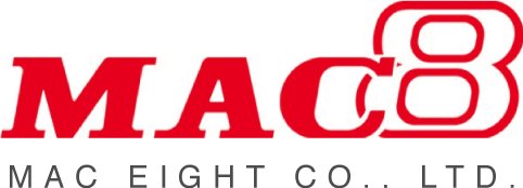Mac-Eight logo in color with transparent background