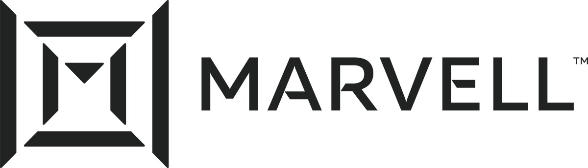 Marvell Semiconductor logo in color with transparent background