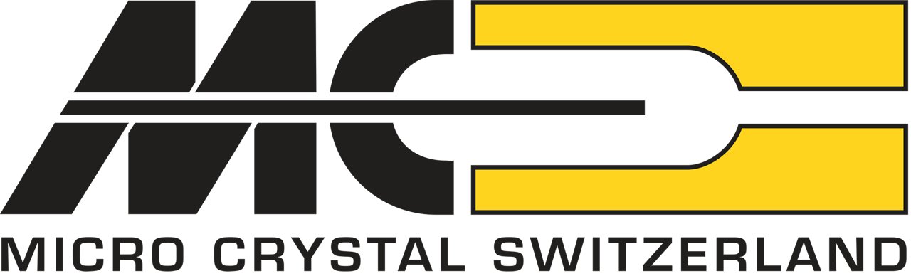 Micro Crystal AG logo in color with transparent background