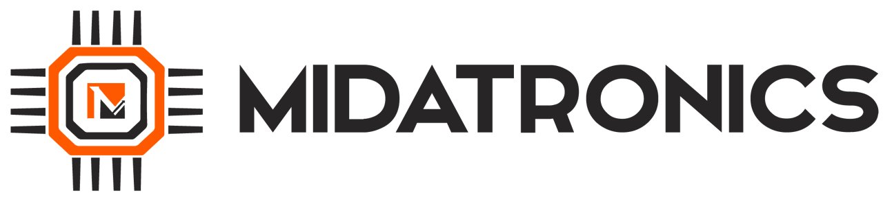 Midatronics logo in color with transparent background