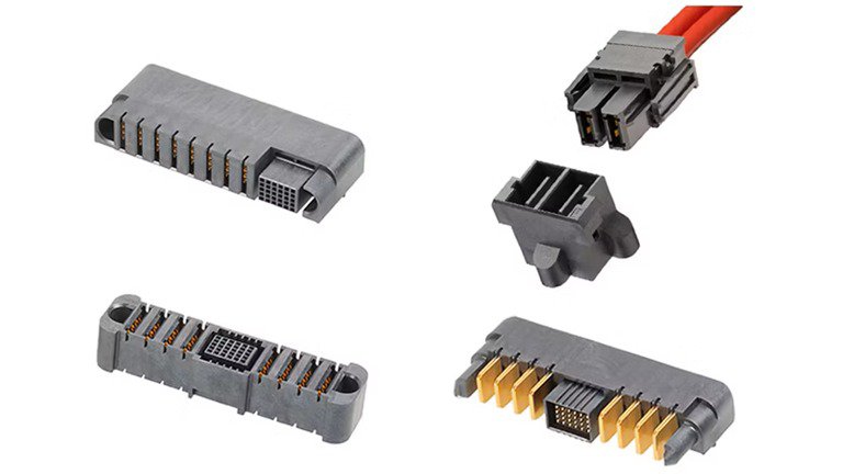 A collection of electronic connectors featuring different designs and configurations