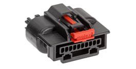 Una collezione di connettori elettronici disposti in una disposizione a griglia.