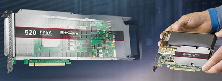 BittWare 520 FPGA Accelerator Card in Use