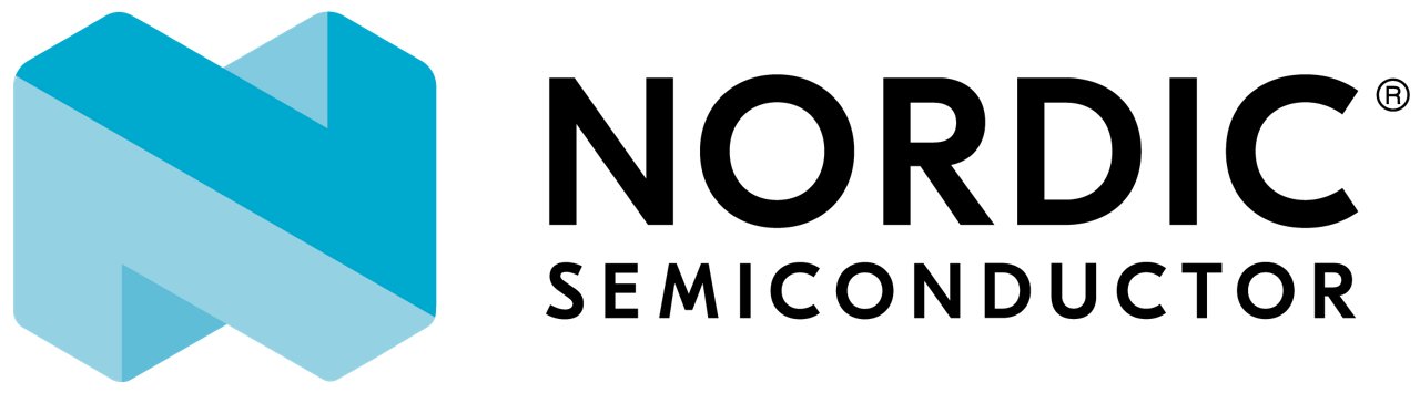 Nordic Semiconductor logo in color with transparent background
