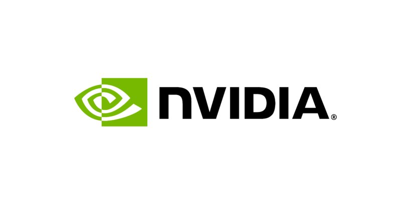 The image features the NVIDIA logo, prominently displayed with a green eye-shaped graphic and bold black text.