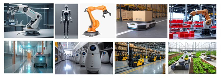 Robotic automation in industrial and agricultural settings