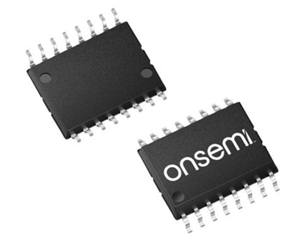 Two black integrated circuit chips from Onsemi are displayed in a close-up view