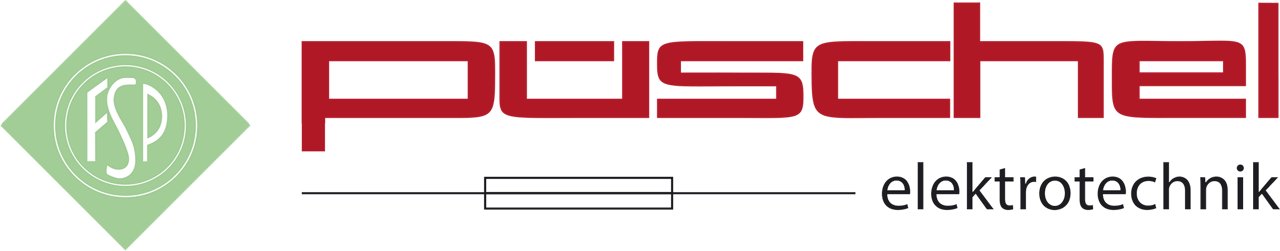 Puschel Elektrotechnik GmbH logo in color with transparent background